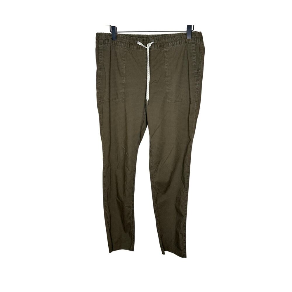 Vuori Ripstop Pant Womens Small Olive Green Organic Cotton Utility Trousers EUC